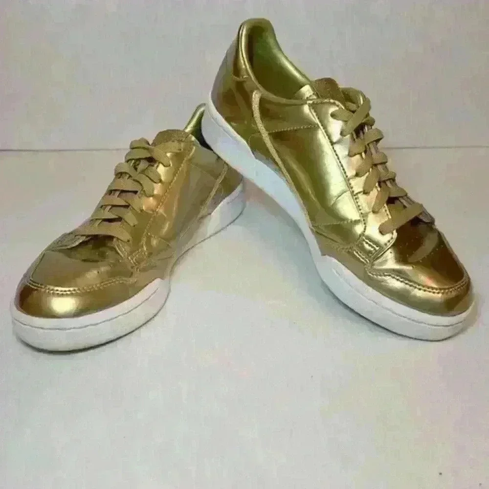 ADIDAS Continental 80 Shoe Metallic With Retro Fitness Style Womens Size 8.5